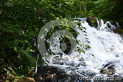 Zabriskies Waterfall in Annandale-On-Hudson, New York Stock Photo