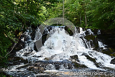 Zabriskies Waterfall in Annandale-On-Hudson, New York Stock Photo