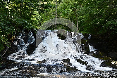 Zabriskies Waterfall in Annandale-On-Hudson, New York Stock Photo