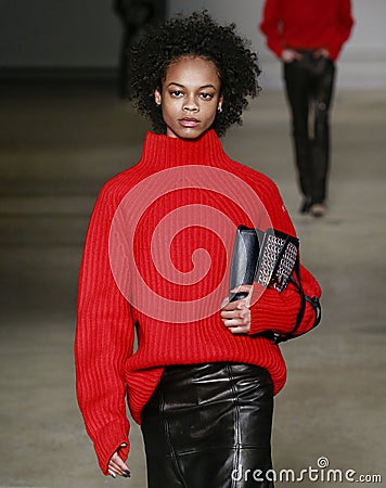 Zadig & Voltaire 2020 Fall Winter Runway Show in New York City Editorial Stock Photo