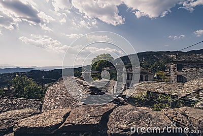 Zagoria treck village Stock Photo