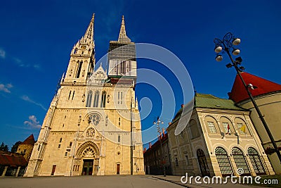 Zagreb Cathedral, Croatia Stock Photo