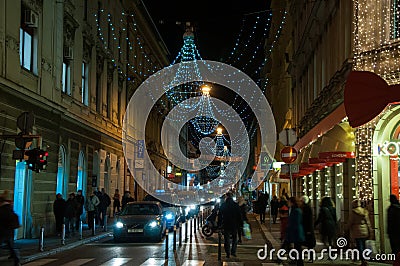 Zagreb Christmas market Editorial Stock Photo