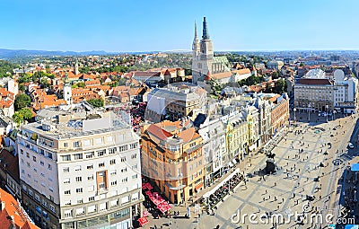 Zagreb city center Stock Photo