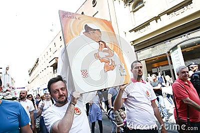 Protest against legal abortions Editorial Stock Photo