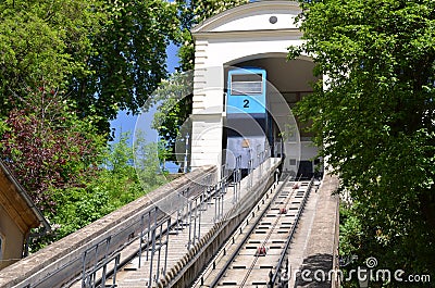 The Zagreb Funicular Stock Photo