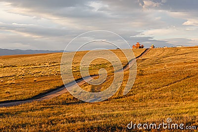 Zagustai datsan Buryatia Stock Photo