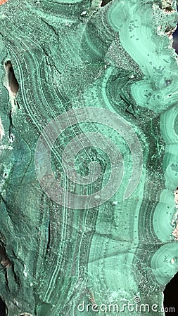 Zaire Malachite Flow Layers Stock Photo