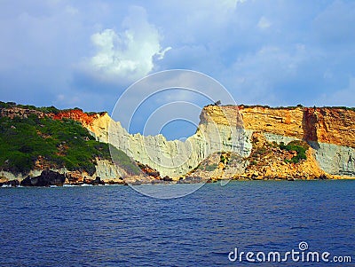 Zakynthos Coastine Stock Photo