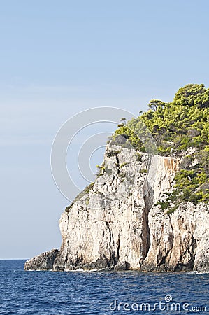 Zakynthos coastline Greece Stock Photo
