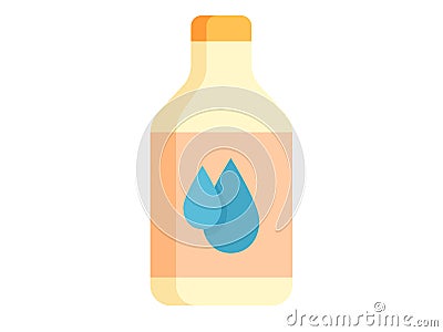 Zam zam islamic mecca water single isolated icon with flat style Vector Illustration