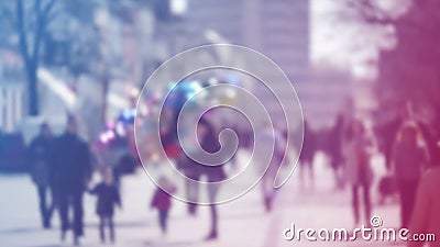 Zamazuje tłumu ludzie Chodzi Na ulicie w Bokeh, unrecognizable grupa mężczyzna i kobiety zdjęcie wideo Zamazuje tłumu ludzie Chodzi Na ulicie w Bokeh, unrecognizable grupa mężczyzna i kobiety zdjęcie wideo