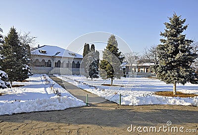 Zamfira monastery garden Stock Photo