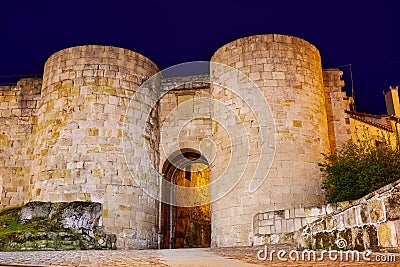 Zamora door of Dona Urraca in Spain Stock Photo