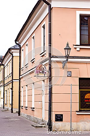 Zamosc Poland, July 2019, old town architecture Editorial Stock Photo