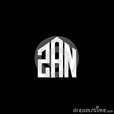 ZAN letter logo design on BLACK background. ZAN creative initials letter logo concept. ZAN letter design Vector Illustration