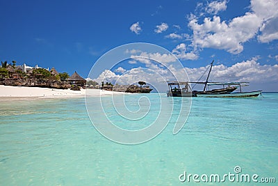 Zanzibar beach Stock Photo