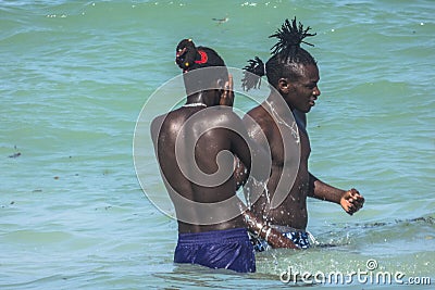 Zanzibar beach Editorial Stock Photo