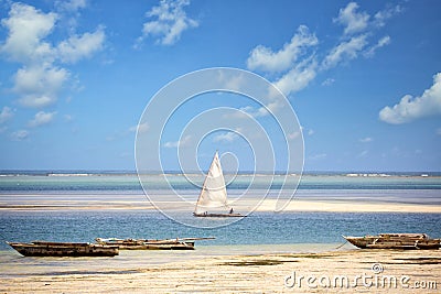 Zanzibar coastline Stock Photo