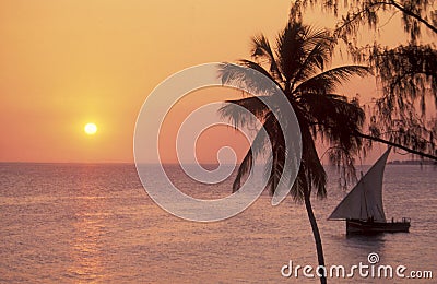 ZANZIBAR STONE TOWN DHONI Stock Photo