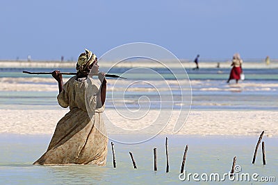 Zanzibar woman Editorial Stock Photo