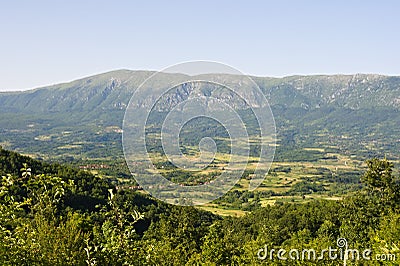 Zaplanje is district in South Serbia Stock Photo
