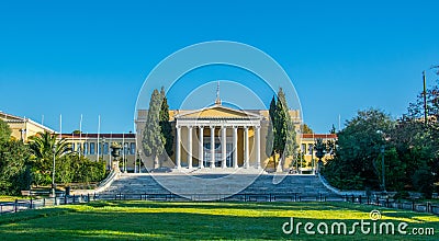 Zappeion megaron neoclassical building in Athens Greece...IMAGE Editorial Stock Photo