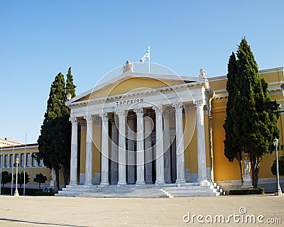 Zappeion neoclassical building, Athens Stock Photo