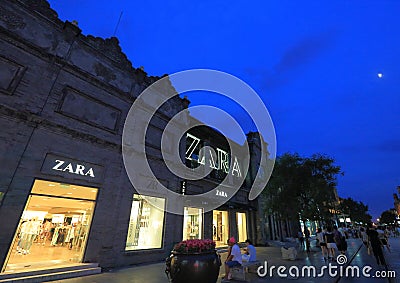 Zara store Editorial Stock Photo