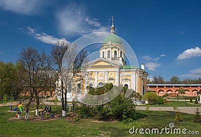 Zaraisk Kremlin. Cathedral of the beheading of John the Baptist Editorial Stock Photo