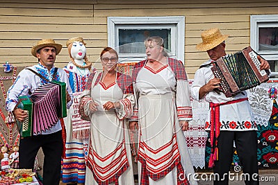 Zaslavl, Belarus, 07-September-2014: celebration of Event Editorial Stock Photo