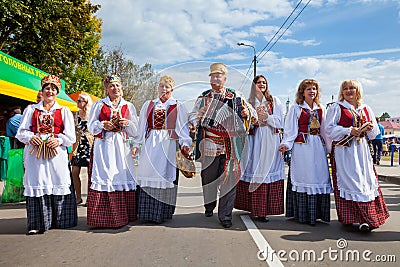 Zaslavl, Belarus, 07-September-2014: celebration of Events Editorial Stock Photo