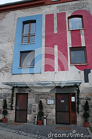 Zavar, Slovakia - April, 2011: Hotel Mlyn. Editorial Stock Photo