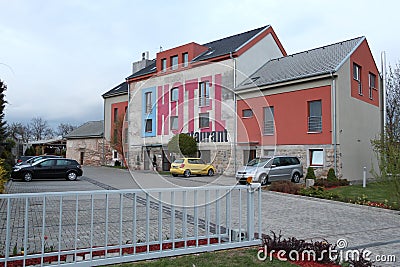 Zavar, Slovakia - April, 2011: Hotel Mlyn. Editorial Stock Photo