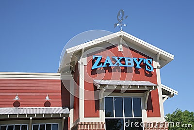 Zaxby`s Restaurant Sign Editorial Stock Photo
