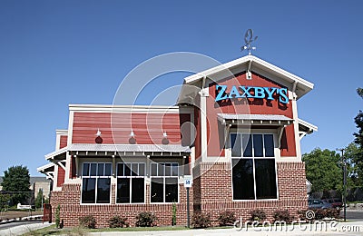 Zaxby`s Restaurant Storefront Editorial Stock Photo