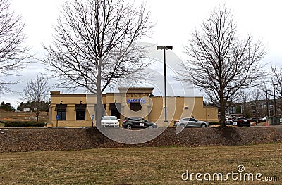 Zaxbys restaurant side view cars in the parking lot Editorial Stock Photo