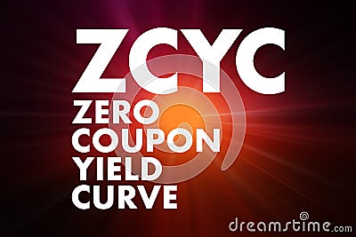 ZCYC - Zero Coupon Yield Curve acronym, business concept background Stock Photo