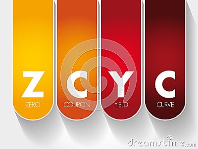 ZCYC - Zero Coupon Yield Curve acronym, business concept background Stock Photo