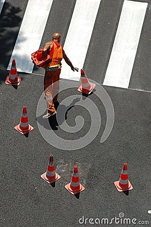 Zebra crossing Stock Photo