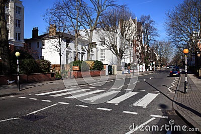 Zebra crossing Abbey Road studios Editorial Stock Photo