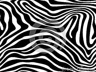 Zebra pattern texture repeating seamless monochrome. Vector. Texture zebra. Fashionable print. Fashion and stylish background. Stock Photo