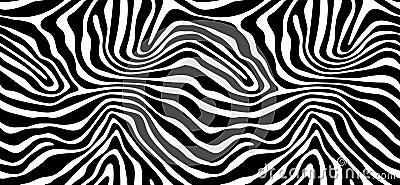 Zebra pattern texture repeating seamless monochrome. Vector. Texture zebra. Fashionable print. Fashion and stylish background. Vector Illustration