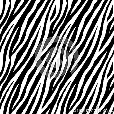 Zebra repeated seamless pattern Vector Illustration