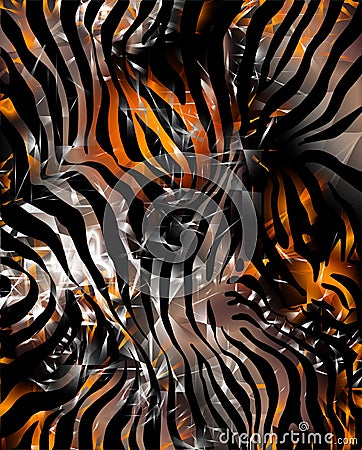 Zebra skin Stock Photo