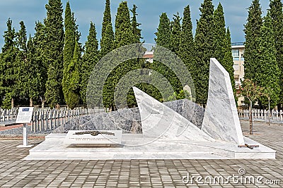 Zeitenlik war cemetery in Thessaloniki. Editorial Stock Photo