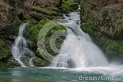 Zeleni Vir waterfall Stock Photo