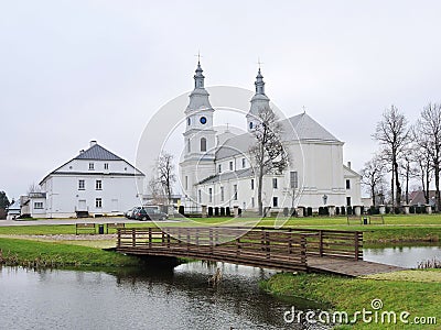 Zemaiciu Kalvarija town, Lithuania Stock Photo