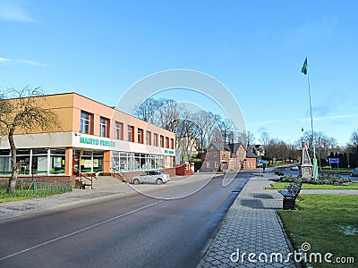 Zemaiciu Naumiestis town, Lithuania Editorial Stock Photo