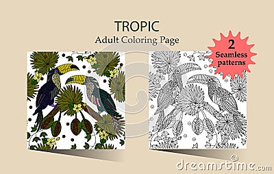 Zen and Anti stress - Coloring pages for adults. Vector Illustration